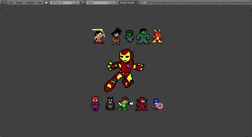 Pixel DC and Marvel Superheros preview image 1
